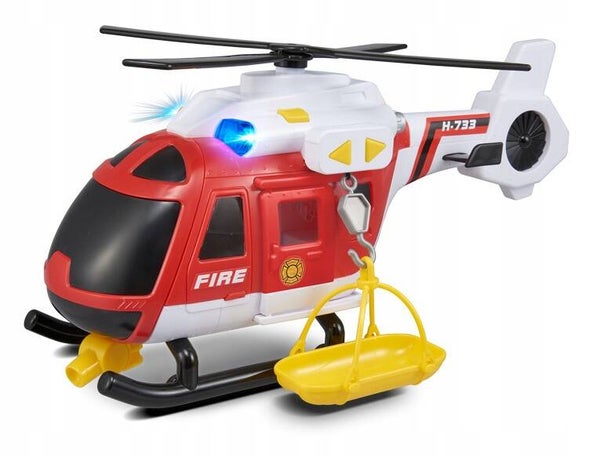 Flota Miejska Duży Helikopter Strażacki Dźwięk Dumel