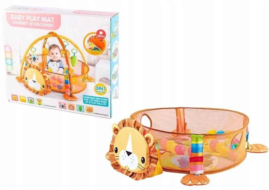 Edukacyjna Mata Dla Dzieci 3W1 Kojec Basen Dla Piłek Lew