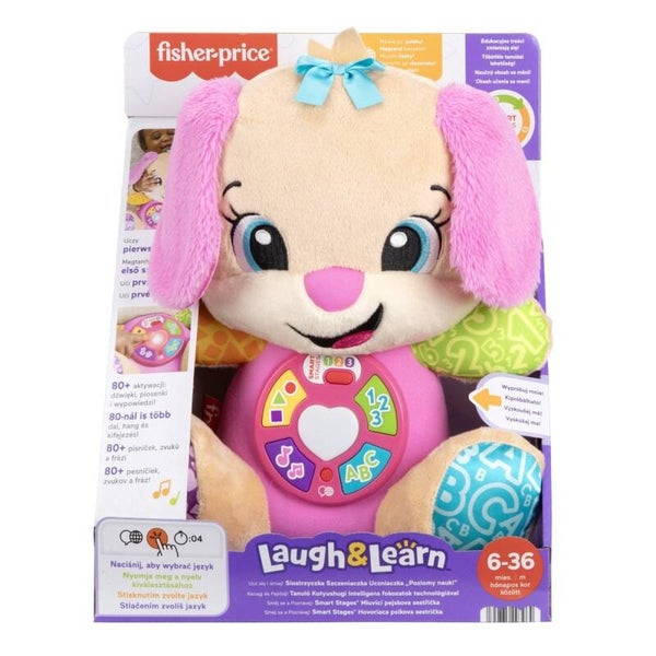 Fisher - Price „Ucz się i śmiej!” Siostrzyczka Szczeniaczka Uczniaczka