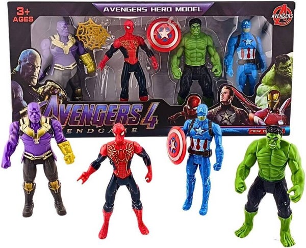 Zestaw Figurek Superbohaterów Avengers 5 szt. – Endgame Hero Model