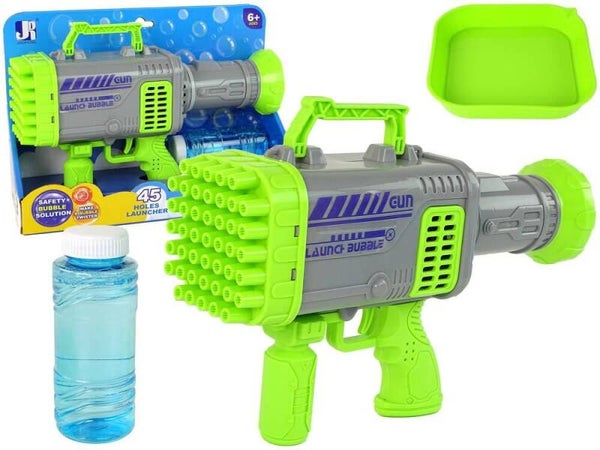 Pistolet Do Baniek Mydlanych Maszynka Bazooka 45 Otworów