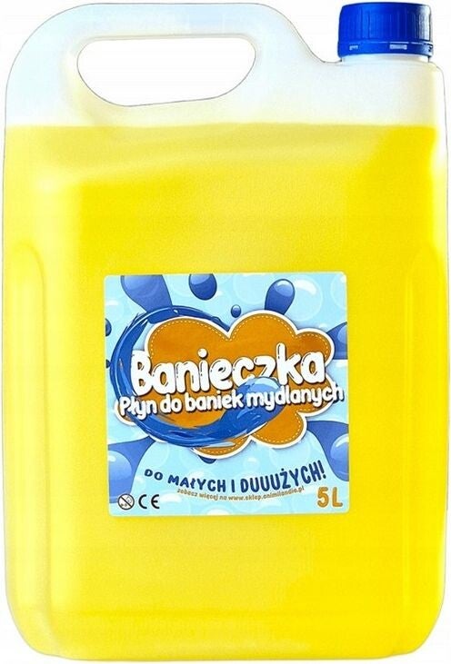 Płyn Do Baniek Mydlanych 5L 5000ml Duże Bańki Mydlane Banieczka