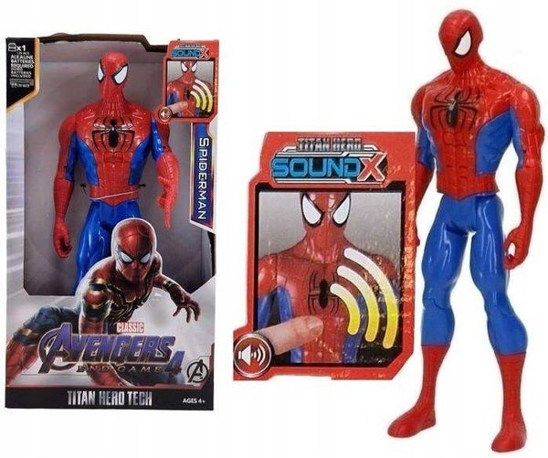 Spiderman Avengers Figurka z dźwiękiem ruchome elementy - 30 cm Duża