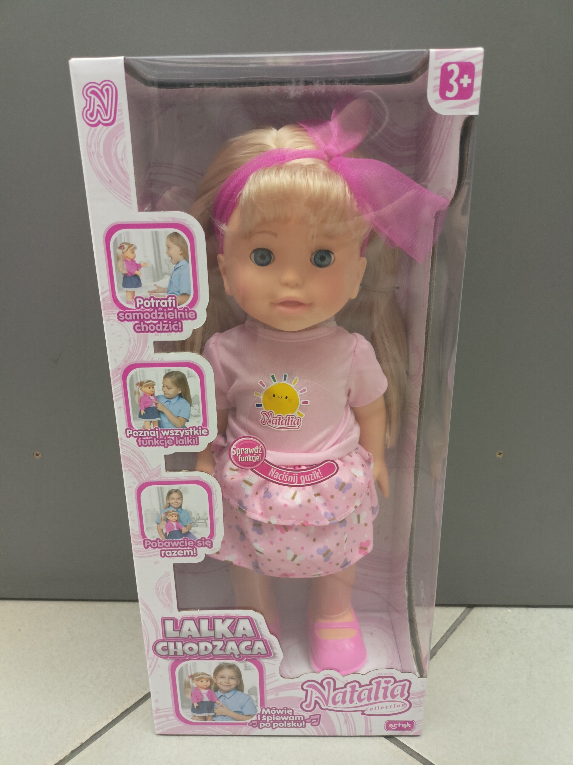 Lalka Natalia Chodząca 40 cm Artyk 137808 3+