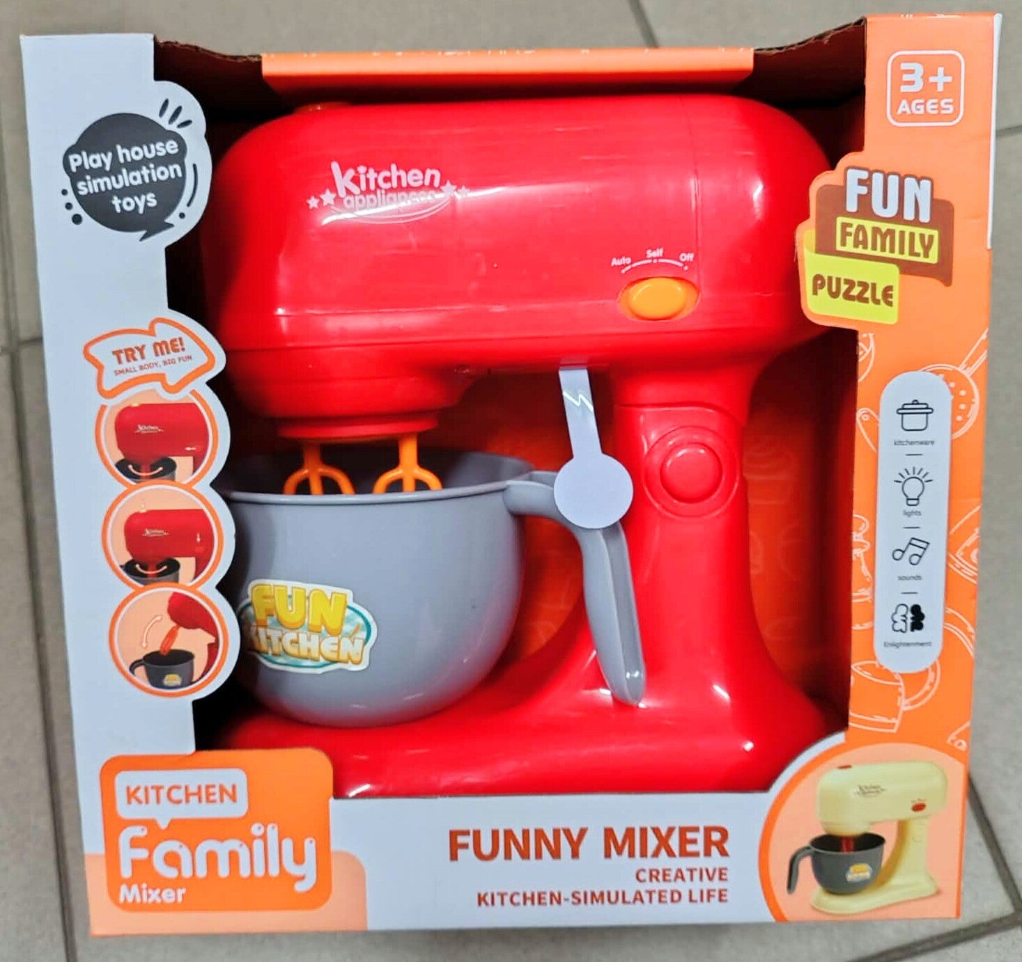 Czerwony Mikser Kuchenny dla Dzieci Funny Mixer