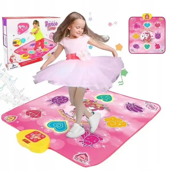 PRZENOŚNA MATA DO TAŃCA DLA DZIECI MATA DO TAŃCA MUZYCZNEGO 5 TRYBÓW GRY