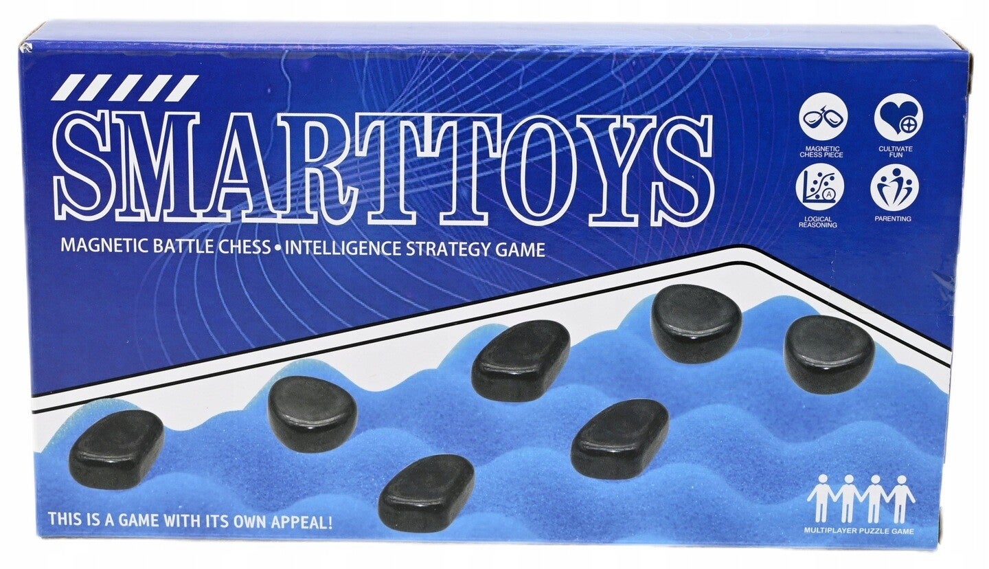 KAMYKI MAGNETYCZNE SZACHY GRA LOGICZNA STRATEGICZNA MAGNETYCZNA PLANSZA