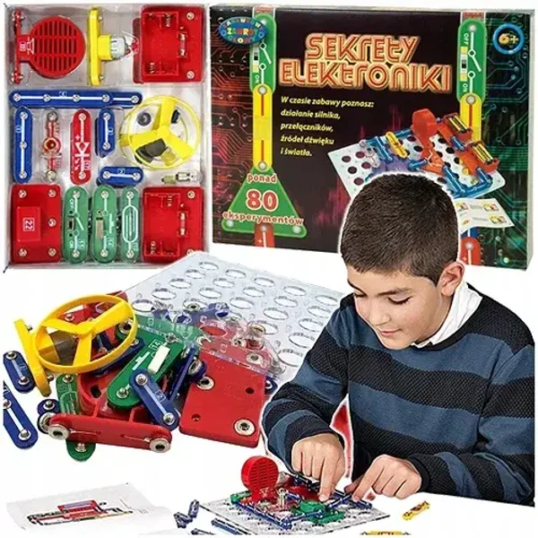 SEKRETY ELEKTRONIKI 80 EKSPERYMENTÓW DOŚWIADCZEŃ SILNIK DŹWIĘK DROMADER