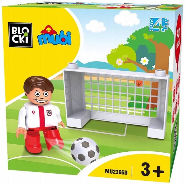 KLOCKI BLOCKI MUBI figurka PIŁKARZ