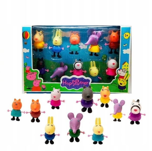 Świnka Peppa – Duży Zestaw Figurek dla Dzieci (10 szt.)