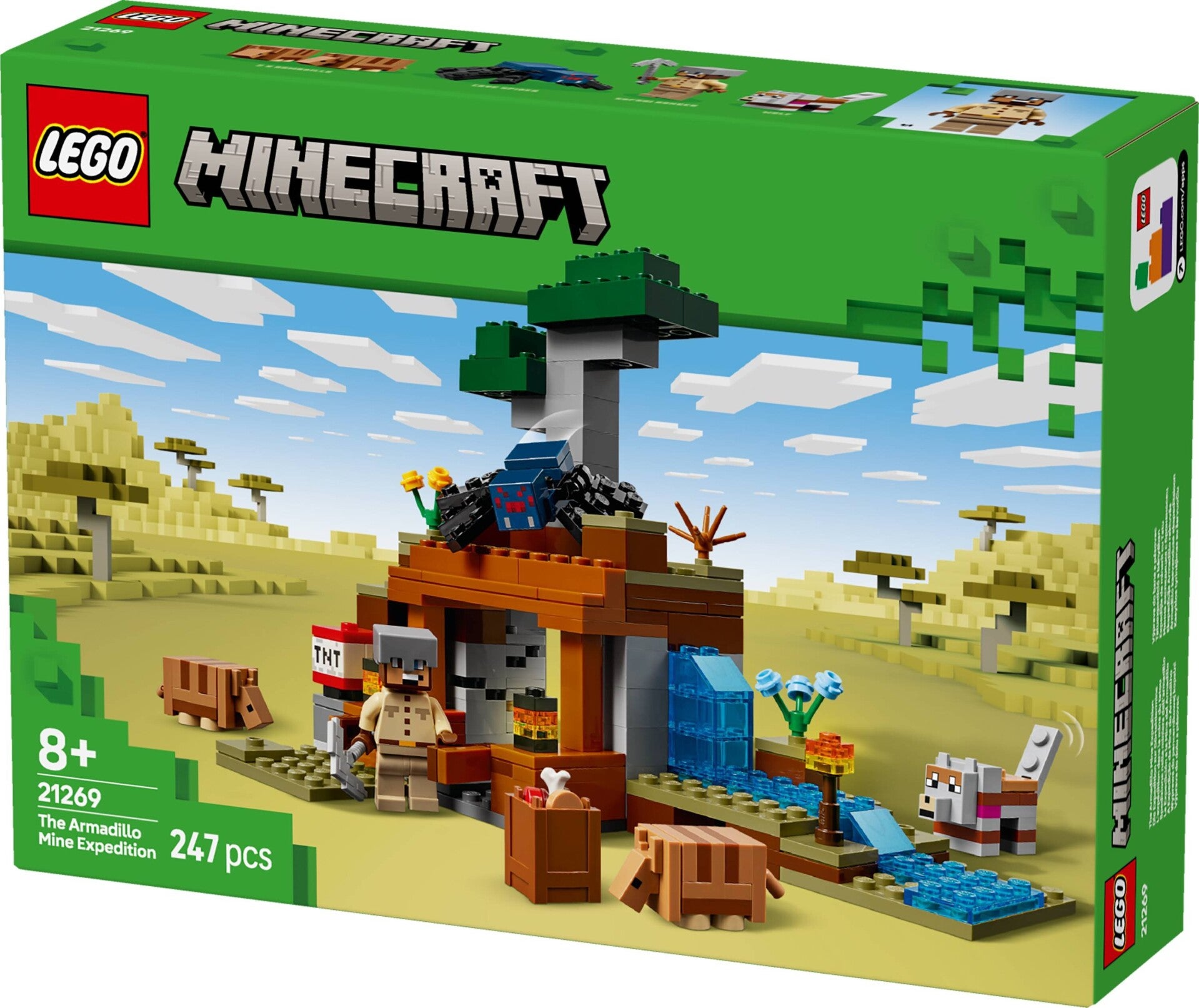 LEGO 21269 Minecraft Wyprawa do pancernikowej kopalni