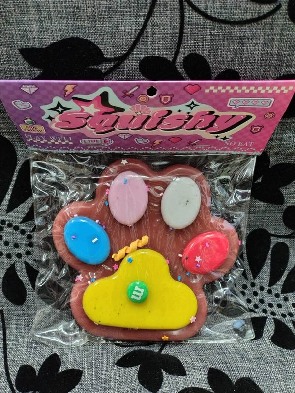 Gniotek Sensoryczny Duża Kocia Łapka M&M's – Squishy