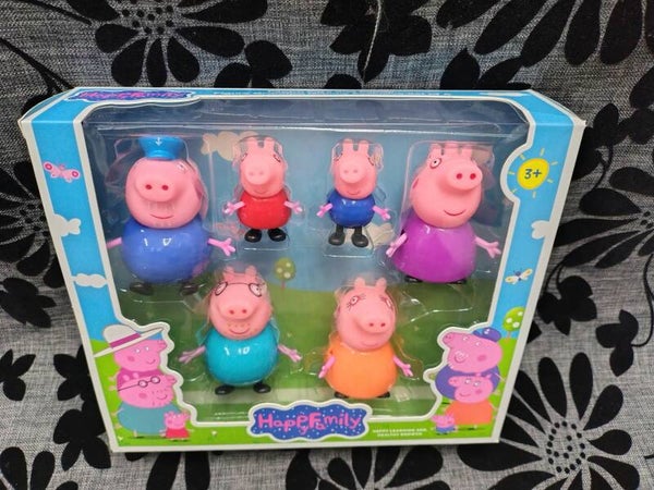 Zestaw Figurek Rodzina Świnki Peppy – Happy Family (6 elementów)