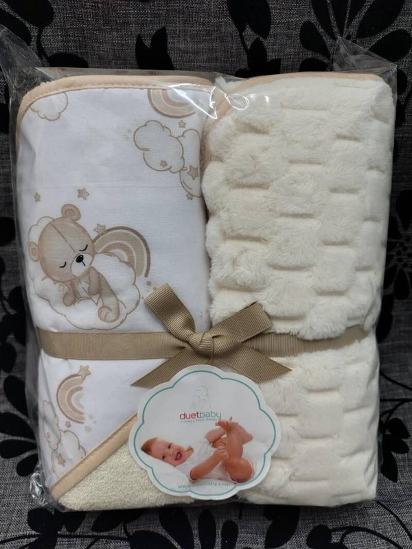 Kocyk i okrycie kąpielowe DuetBaby kod 547