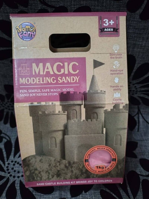 Piasek Kinetyczny Różowy 1 kg Vamos Fam! – Magiczny Piasek