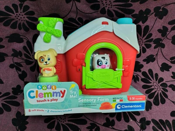 Klocki sensoryczne CLEMENTONI Soft Clemmy Domek ze zwierzętami 17767