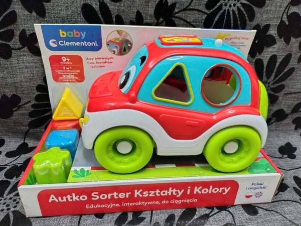 Autko sorter kształty i kolory Clementoni