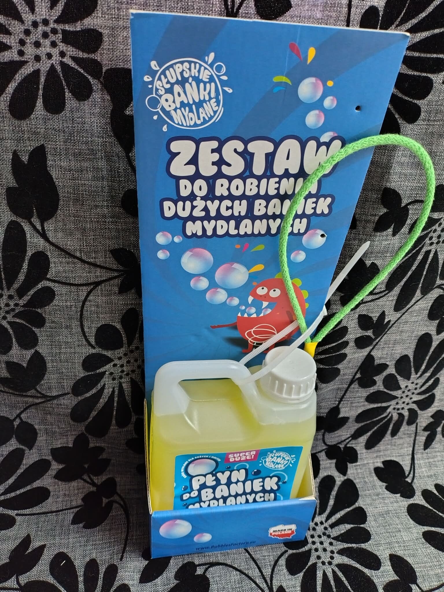 Płyn do baniek mydlanych Słupskie Bańki Mydlane 1L + Obręcz Kropelka ZESTAW