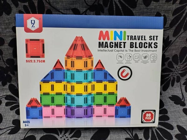 Klocki Magnetyczne Mini Travel Set 80 elementów