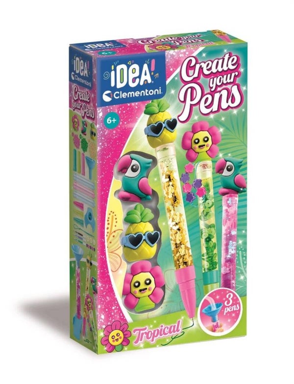 Mini fabryka długopisów tropikalne Clementoni
