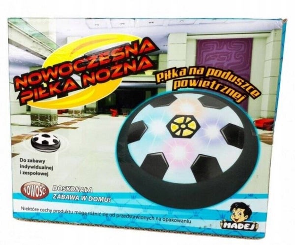 Nowoczesna piłka nożna LEWITUJĄCA 15CM ZE ŚWIATŁEM NA BATERIE