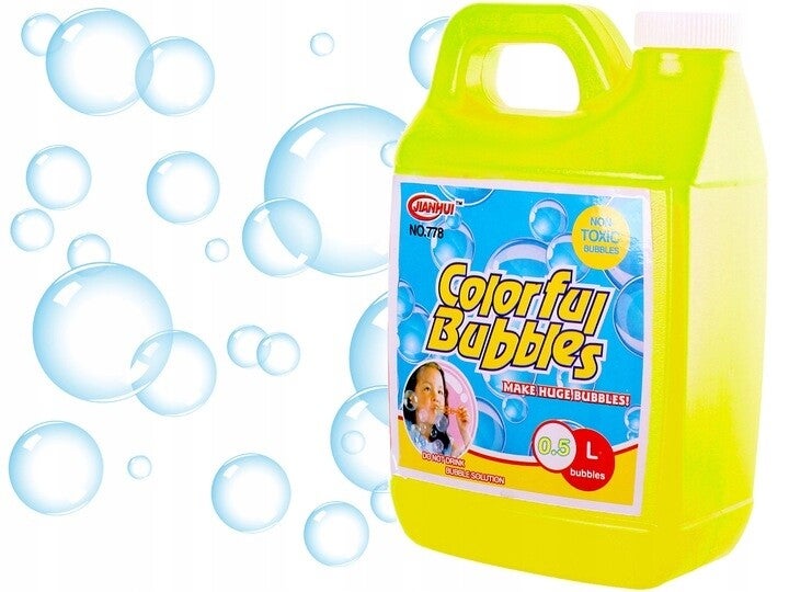 Płyn do BANIEK MYDLANYCH 0,5 L KANISTER kolorowe trwałe BAŃKI zapas