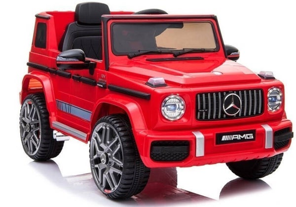Czerwony Mercedes G63 AMG na Akumulator