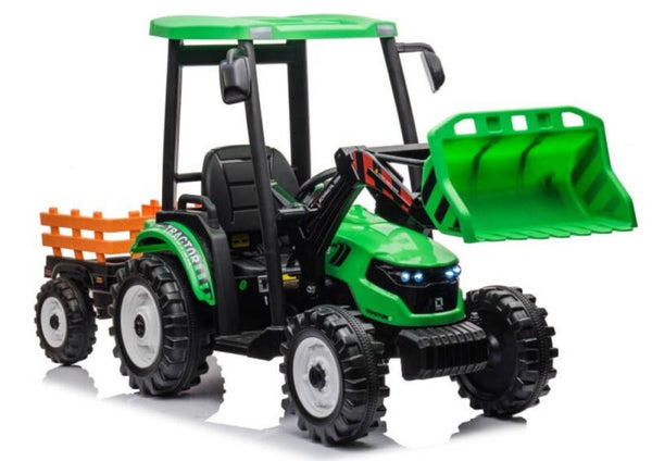 Traktor Na Akumulator Z Przyczepą Hercules Zielony 24V + Dodaj do porównania
