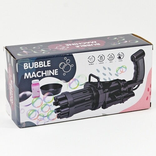 Pistolet na bańki machine gun Niebieski