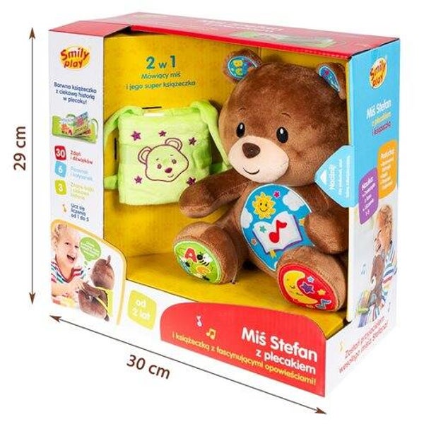 Miś Stefan z plecakiem