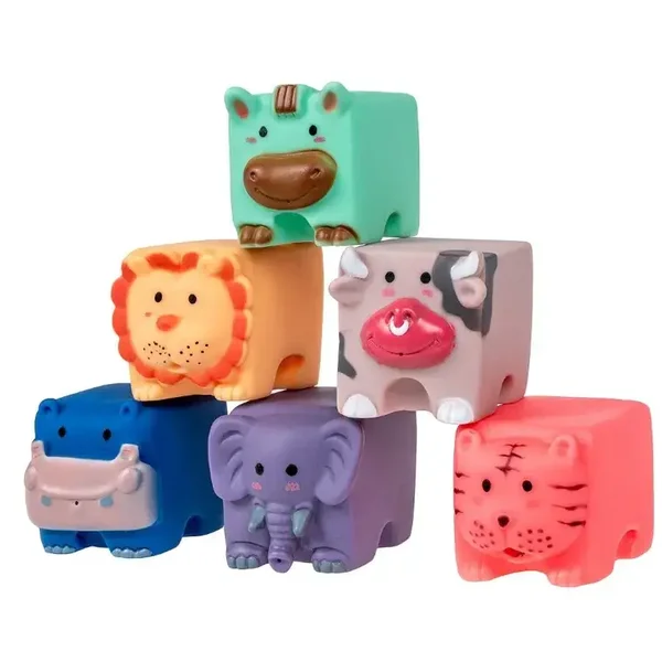 Miękkie klocki sensoryczne 6 szt. Smily Play