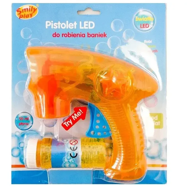 Pistolet LED do robienia baniek Smily Play