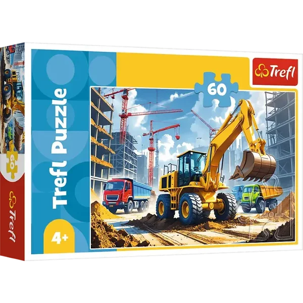 Puzzle koparka 60 elementów Trefl