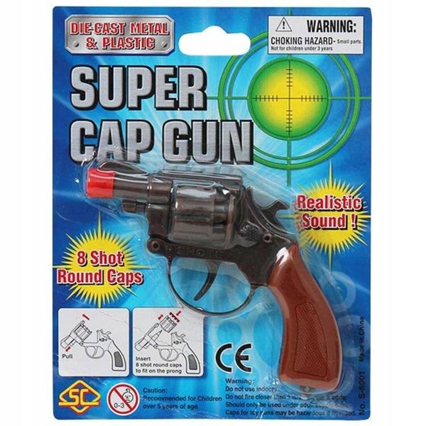 Pistolet Rewolwer Metalowy Na Kapiszony