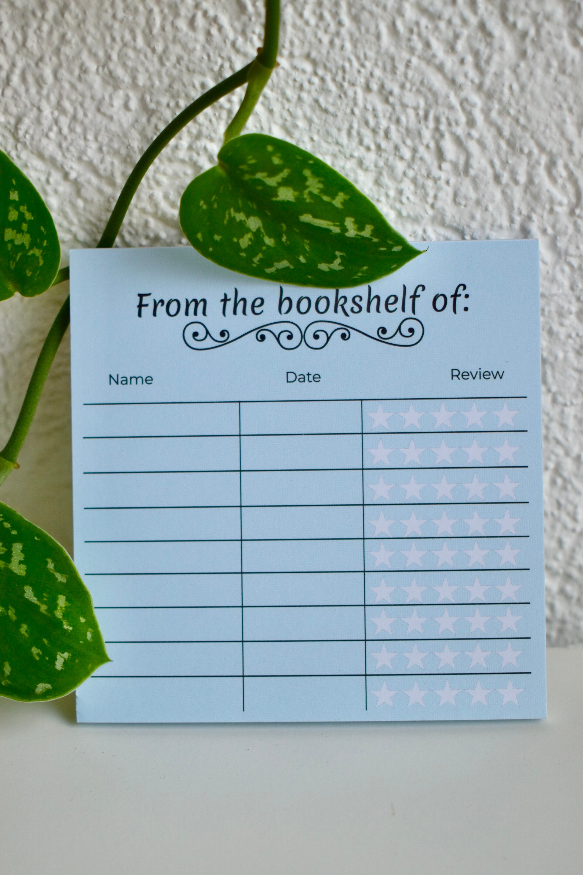 Notitieblokje - From the bookshelf of