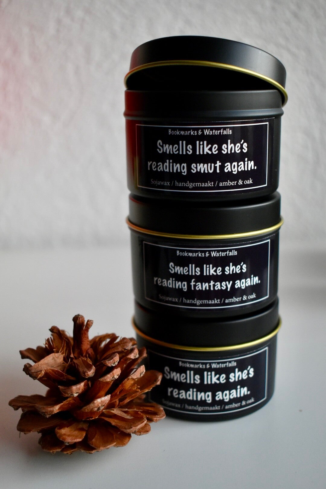 Geurkaars - Amber & Oak scented