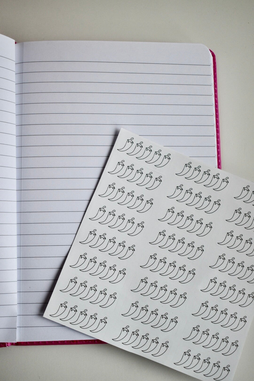 Stickervel journaling - Spice rating