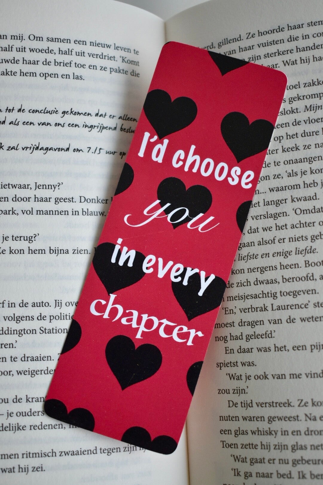 Boekenlegger - I'd choose you in every chapter