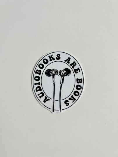 Sticker - Audiobooks are books