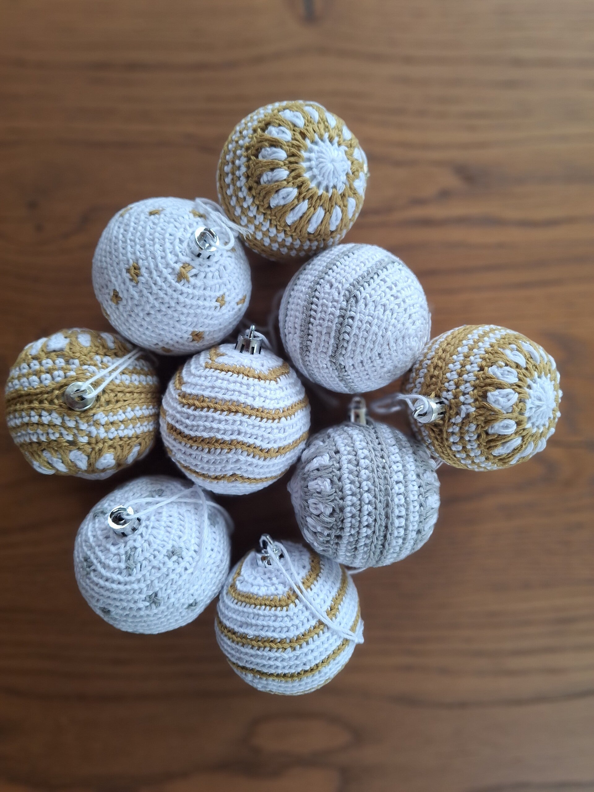 (Kerst 4) Gehaakte kerstballen