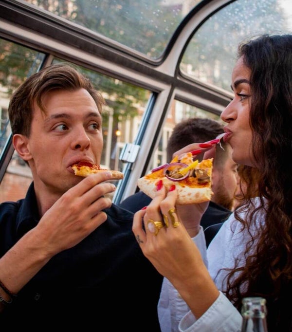 Pizza and Ice cream on cruise