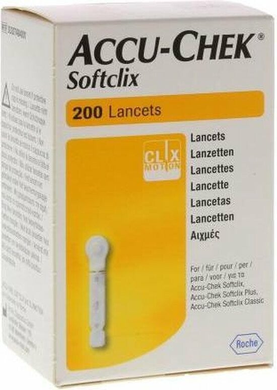 Accu-Check Softclix Lancetten - 200 stuks