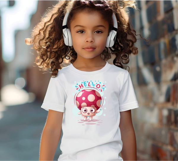 SET T-shirt Cartoon Mushroom 6 stuks - ACTIE