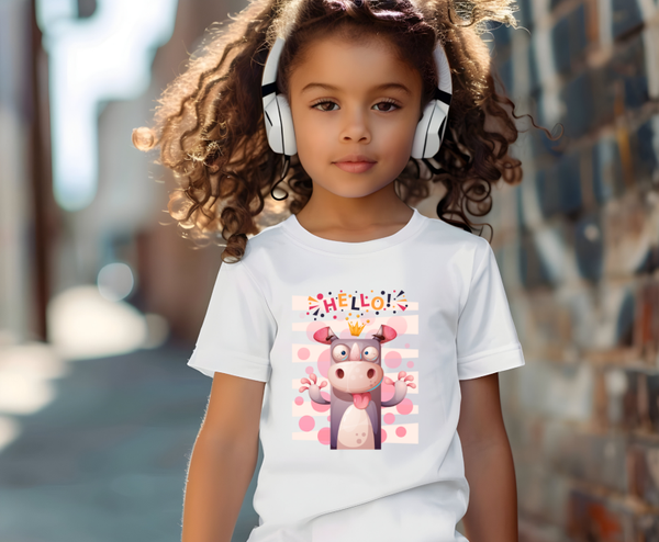 T-shirt Cute Animal 7 Hello 01