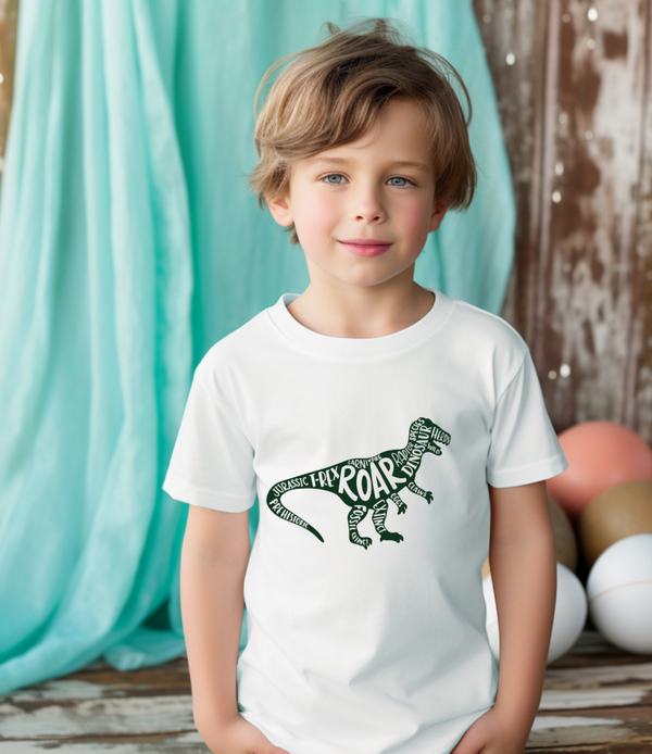 T-shirt Trex and words