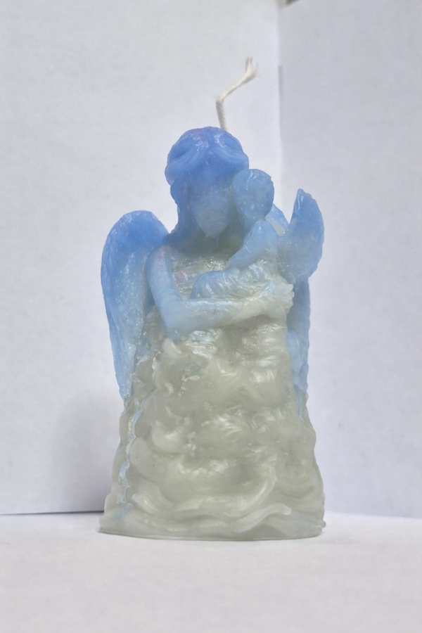 Engel mit Kind - Duftkerze