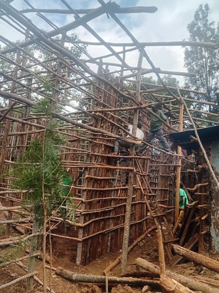 Arme gezinnen in Ethiopië