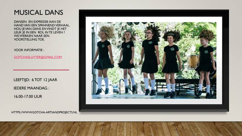 Dansen en zingen aan de hand van een spannend verhaal? Kom dan naar Musical Dans bij Gotcha artsandprojects in Utrecht!