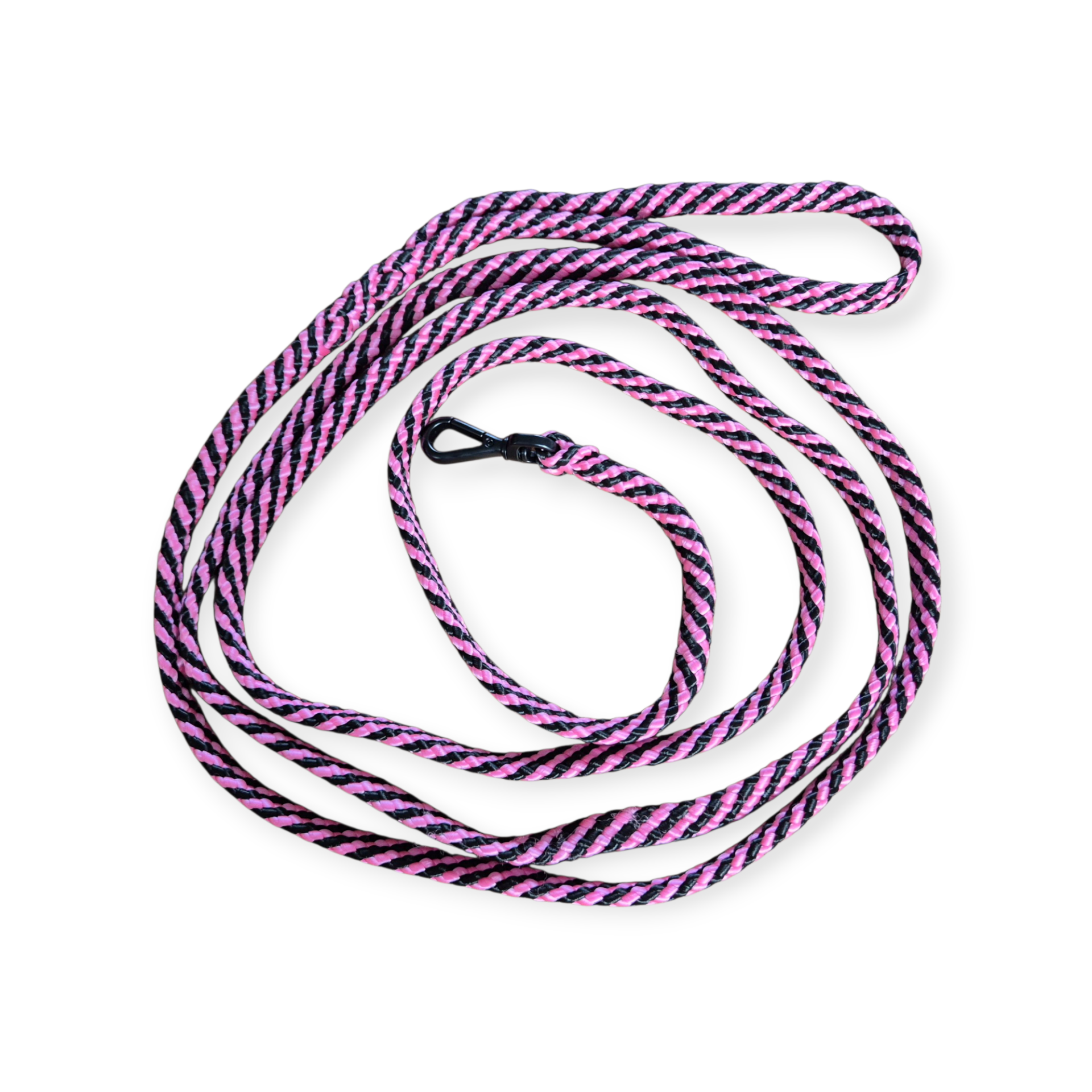 Hondenlijn lang ppm roze /zwart