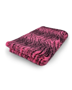 Vetbed tijger zwart fuchsia